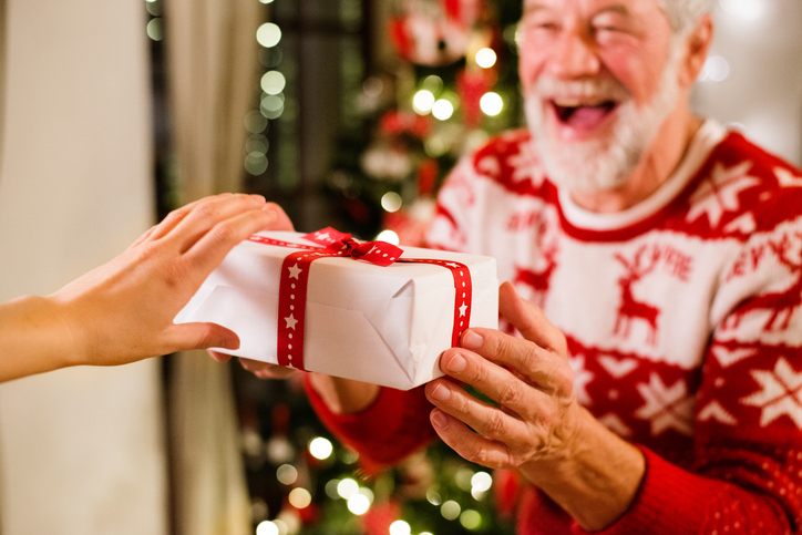 Seniors celebrating holidays together