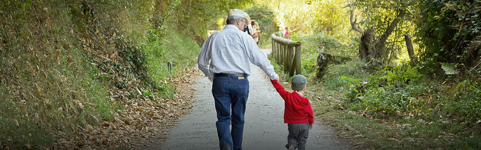 man walking with child